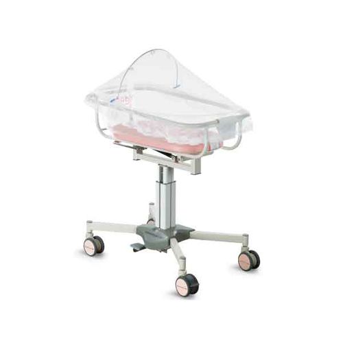 Cuna hospitalaria reclinable - Parababy - PARAMOUNT BED - de altura variable / con ruedas / con espacio de almacenamiento