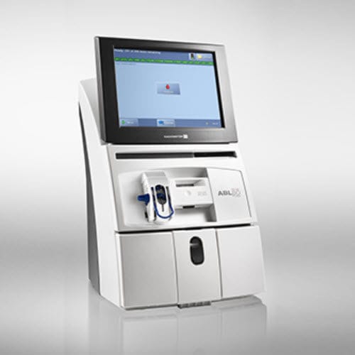 Analizador de gases en sangre pO2 - ABL80 FLEX CO-OX OSM  - Radiometer Medical - pCO2 / HHb / MetHb