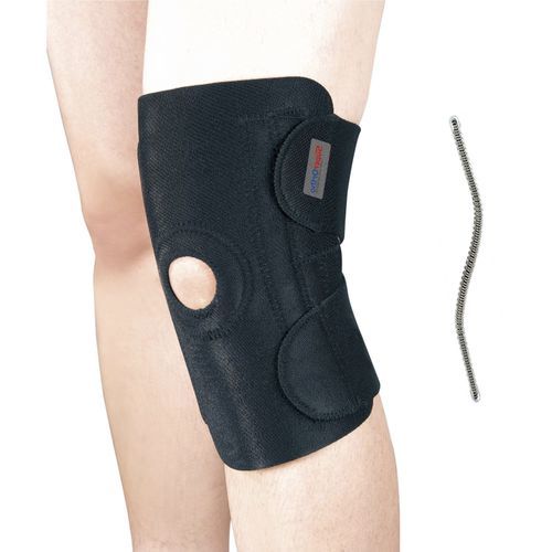 Banda de sujeción para rodilla - C7-001 - Rehan International - con abertura en la rodilla / con almohadilla rotuliana / con refuerzo flexible