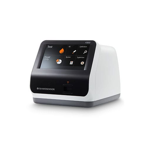 Analizador de inmunología automático - F200 - SD BIOSENSOR. INC - para diagnóstico clínico / de fluorescencia / de flujo lateral