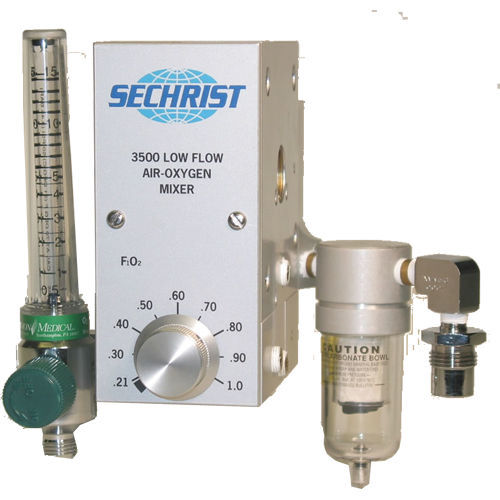 Mezclador de gases para la ventilación del paciente - 20457 - Sechrist Industries - de oxígeno / de aire / tubo flujómetro