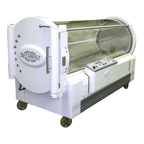 Cabina hiperbárica oxigenoterapia - 3300E - Sechrist Industries - con ruedas / monoplaza