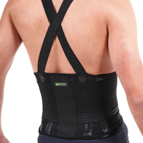 Faja de sujeción lumbar - SQ1-W004 - Senteq - para adulto / semirrígida / con tirantes