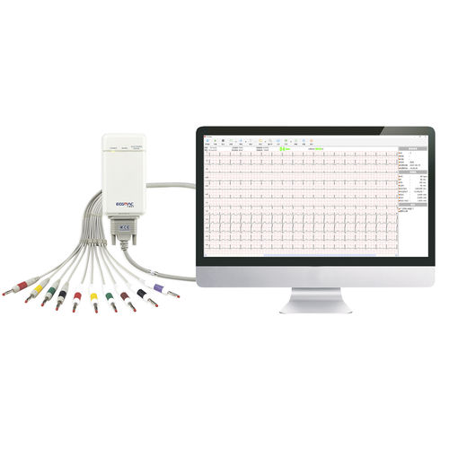 Electrocardiógrafo para diagnóstico en reposo - PE-1201A - ECGMAC - 12 canales / para PC / USB
