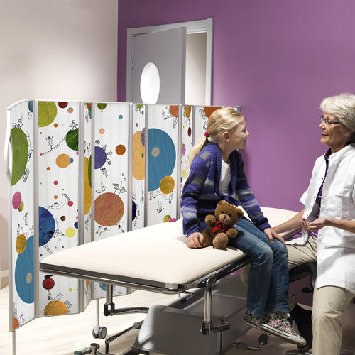Biombo médico móvil - 06523-APY - Silentia - 3 paneles