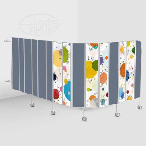 Biombo médico plegable - 06215-APO-O - Silentia - 7 paneles / opciones