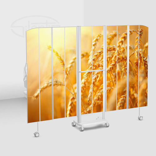 Biombo médico móvil - 06533-PH-WHEAT  - Silentia - para instalación en pared / fijo / 3 paneles