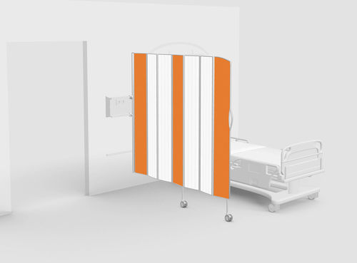 Biombo médico plegable - 06307-DD-M - Silentia - 7 paneles
