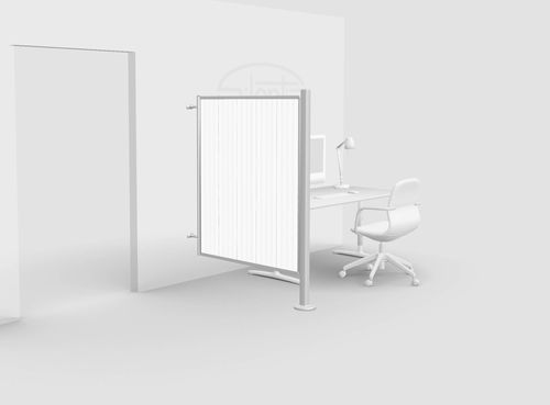Biombo médico fijo - 06250-D - Silentia - para instalación en pared