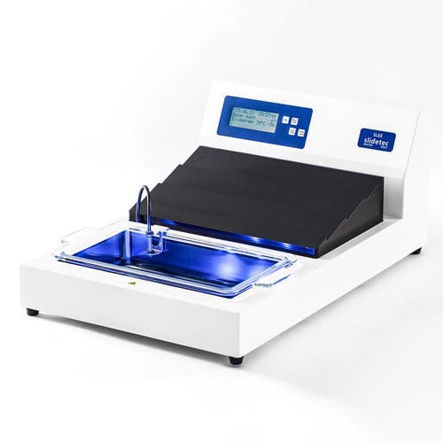 Baño María para las secciones histológicas - Slidetec  - SLEE medical GmbH - controlado por microprocesador / de mesa / con secador