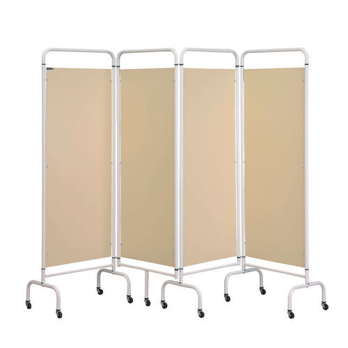 Biombo médico móvil - Sun-MFS4 - Sunflower Medical - plegable / 4 paneles / con cortina