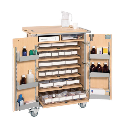 Carro para medicamentos - Sun-DT8-UDS - Sunflower Medical - para cuidados / de almacenamiento / de dispensación de medicamentos