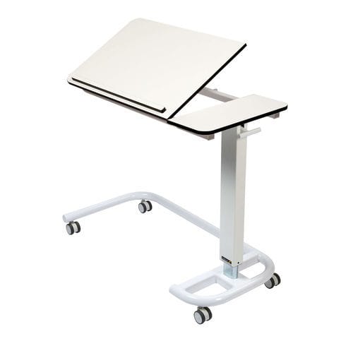 Mesa de cama con accionamiento manual - Sun-OBT4C/CM/1LT - Sunflower Medical - con ruedas / reclinable