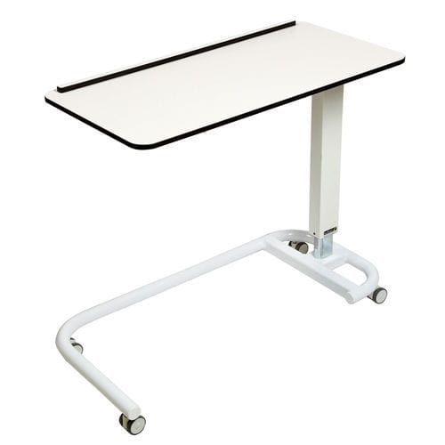 Mesa de cama con accionamiento manual - Sun-OBT3C/CM/1L - Sunflower Medical - con ruedas / de altura regulable