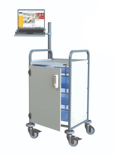 Carro informático médico - Sun-KSS3 - Sunflower Medical - móvil / seguro