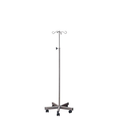 Portasueros con ruedas - Sun-IV09 - Sunflower Medical - 4 ganchos / de acero inoxidable