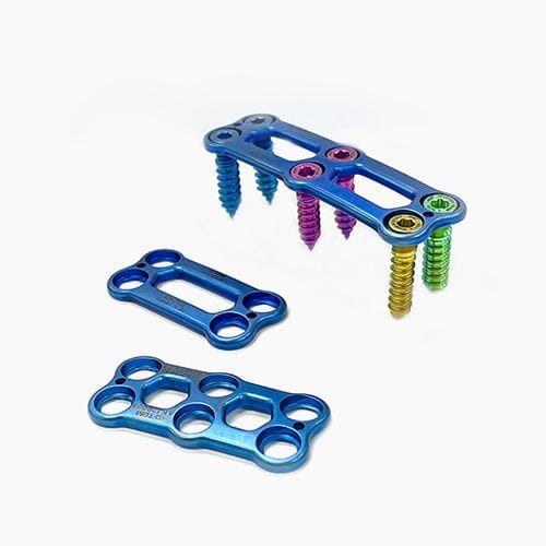 Placa de artrodesis cervical - TruFit  - TDM - bloqueada / de titanio / 2 niveles