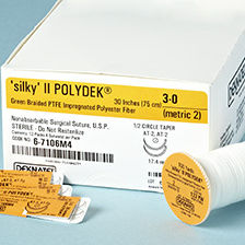 Hilo de sutura no reabsorbible - “SILKY” II POLYDEK® - Teleflex Medical - cirugía de las heridas