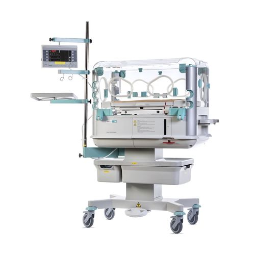 Incubadora neonatal con ruedas - SHELLY - TSE spol. s r.o. - de altura variable / con pedal / con monitor