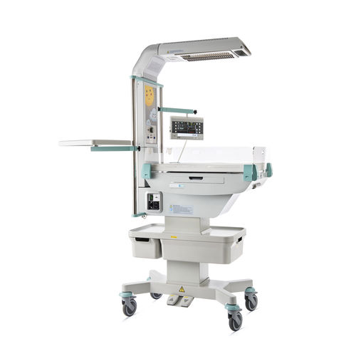 Plataforma calentadora para neonatos con monitor - NATALLY - TSE spol. s r.o. - con báscula / con almacenamiento / con lámpara de fototerapia