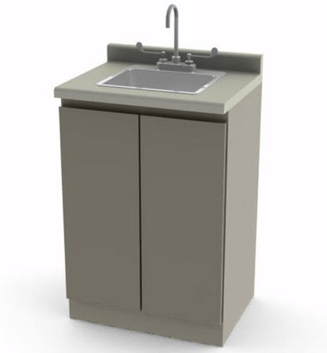Armario de hospital - 6024  - UMF Medical - con fregadero / modular / con 2 puertas