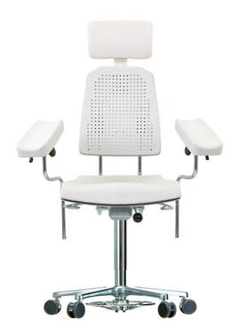 Sillón para extracción de sangre manual - WS 9220 LIGHT GREY - Werksitz - con ruedas / de altura variable