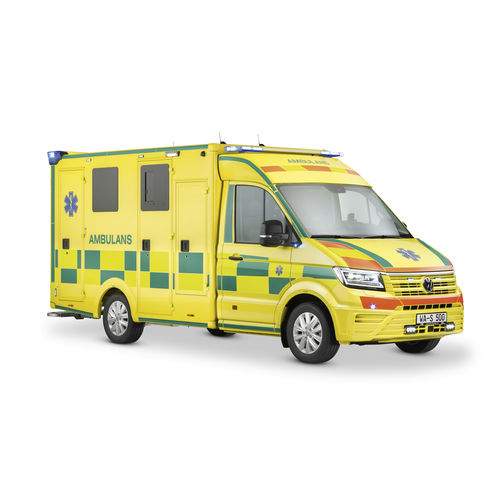 Ambulancia paramédica - WAS 500 - WAS - Wietmarscher Ambulanz- und Sonderfahrzeug - con cuerpo modular independiente / tipo C / automática