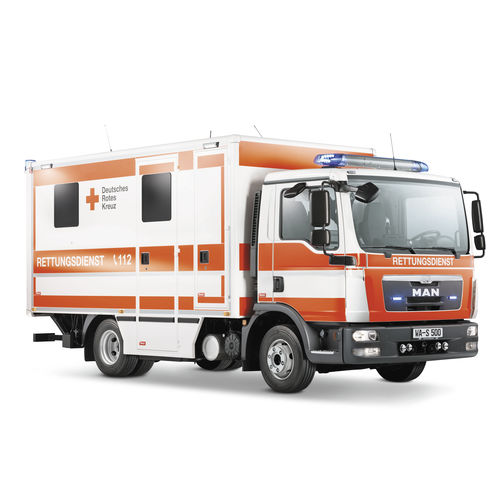 Ambulancia para cuidados intensivos - WAS 500 - WAS - Wietmarscher Ambulanz- und Sonderfahrzeug - de salvamento / para el traslado de pacientes / con cuerpo modular independiente