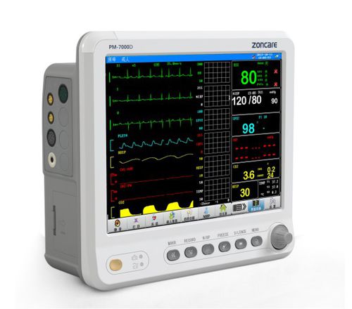 Monitor multiparamétrico portátil - PM-7000D - Zoncare Electronics - ECG / RESP / TEMP