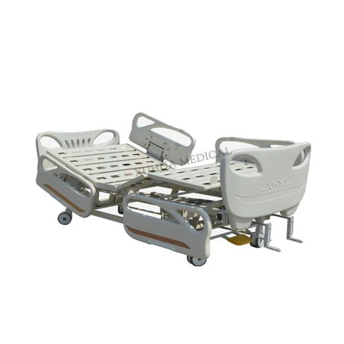 Cama de hospital - XHS20A - HI-LIFE Technology (HEBEI ) Co., Ltd. - manual / de altura regulable / con ruedas