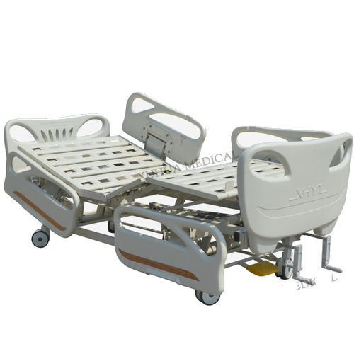 Cama de hospital - XHS30A - HI-LIFE Technology (HEBEI ) Co., Ltd. - manual / de altura regulable / con ruedas