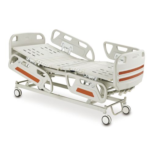 Cama para cuidados intensivos - ALK06-A329P-B - Zhongshan Aolike Medical Equipment Technology - manual / de altura regulable / con ruedas