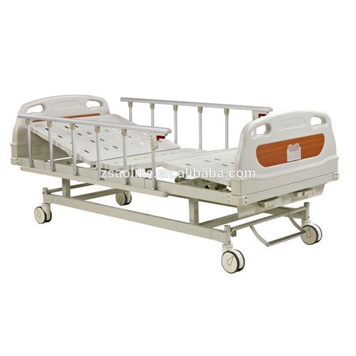 Cama de hospital - ALK06-A232Z - Zhongshan Aolike Medical Equipment Technology - manual / de altura regulable / con ruedas