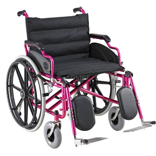 Silla de ruedas manual - ALK951BC-56 - Zhongshan Aolike Medical Equipment Technology - bariátrica / de exterior / con reposapiernas