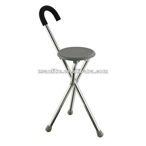 Bastón mango redondeado - ALK533 - Zhongshan Aolike Medical Equipment Technology - con asiento