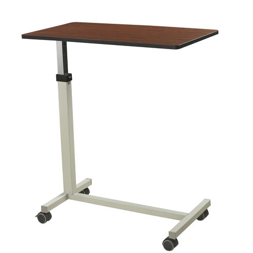 Mesa de cama con ruedas - ALK06-AT4 - Zhongshan Aolike Medical Equipment Technology - de altura regulable / con accionamiento manual
