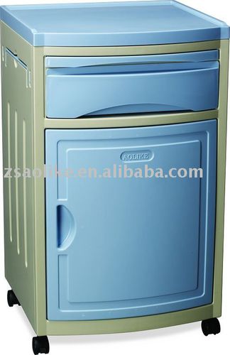 Mesa de cabecera con ruedas - ALK06-AG03 - Zhongshan Aolike Medical Equipment Technology - con cajones