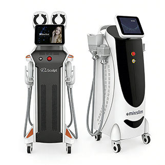 Unidad de criolipólisis - Renasculpt FE60 EMS + Mixslim HS1000C - Beijing Winkonlaser Technology - unidad de body contouring electroestimulación muscular / en carro
