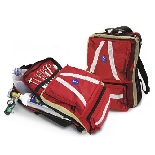 Mochila de emergencia - FABP - Paramed International - de oxígeno / de tejido / estanca al agua