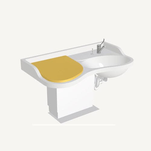 Mueble cambiador para personas con movilidad reducida - Mobilmat - Loxos - con lavabo integrado / con bañera