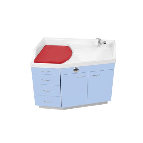 Mueble cambiador biolimpieza - Pédiabain - Loxos - con bañera