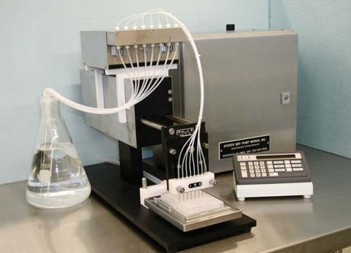 Dispensador de reactivos automatizado - Oyster Bay Pump Works - de laboratorio / para microplacas / de mesa