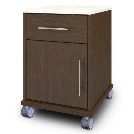 Mesa de cabecera con ruedas - AUBS11HCCTL - Kwalu - con cajones / de bloqueo