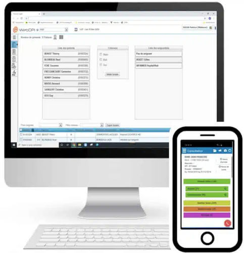 Sistema de información de gestión - WebHospital - EVOLUCARE - para historias clínicas / de hospital
