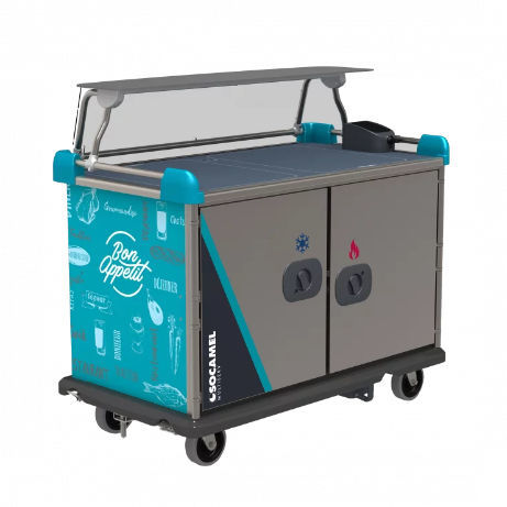 Carro de uso general - MULTISERV - Socamel Technologies - para transporte / de servicio / de distribución de bandejas