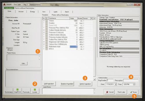 Software de gestión de datos de pacientes - ABACUS  - Baxter - para informes / de interpretación / con sistema de seguimiento