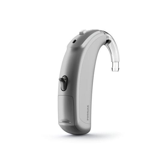 Prótesis auditiva BTE - Vitus™ UP - Phonak - con bobina telefónica / estanca