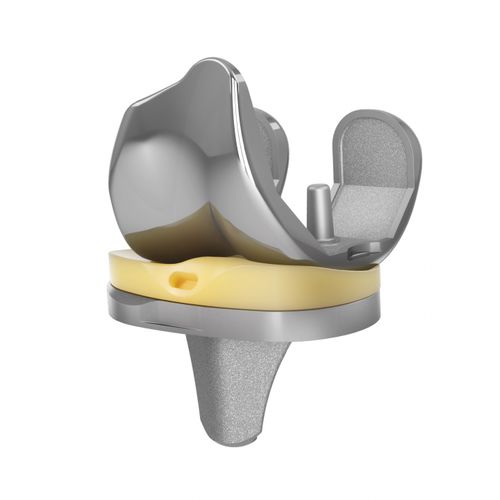 Prótesis de rodilla tricompartimental - EMPOWR 3D® - Enovis Surgical - de platillo fijo / cementada