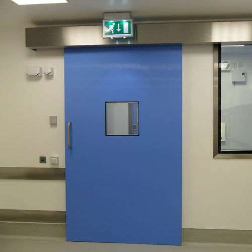 Puerta de hospital - Dortek - para sala de operaciones / corredera / PRV