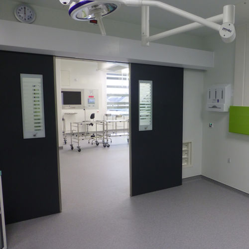 Puerta de protección - Dortek - de hospital / corredera / PRV